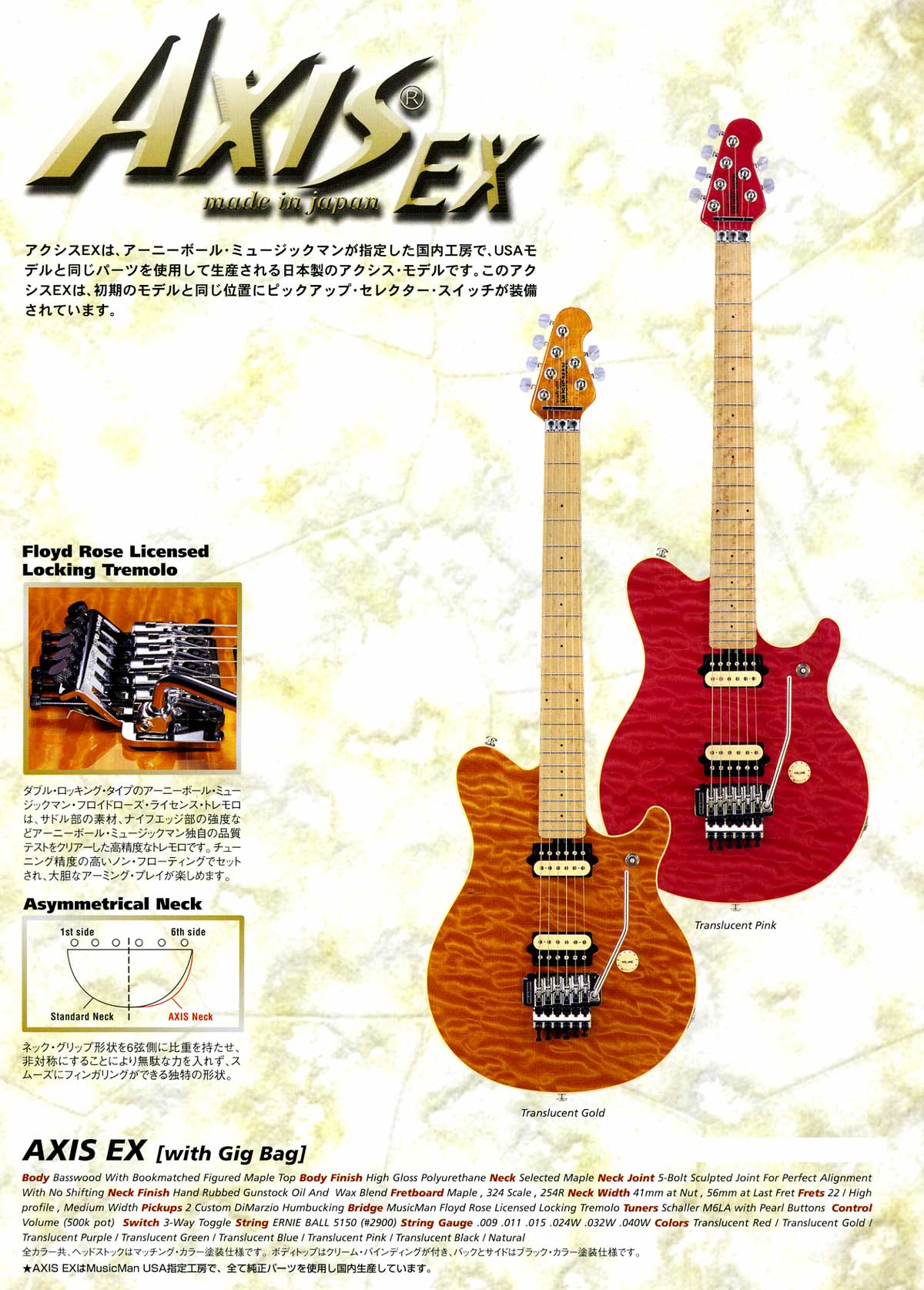 Axis EX Made in Japan or SLO? | Ernie Ball Forums