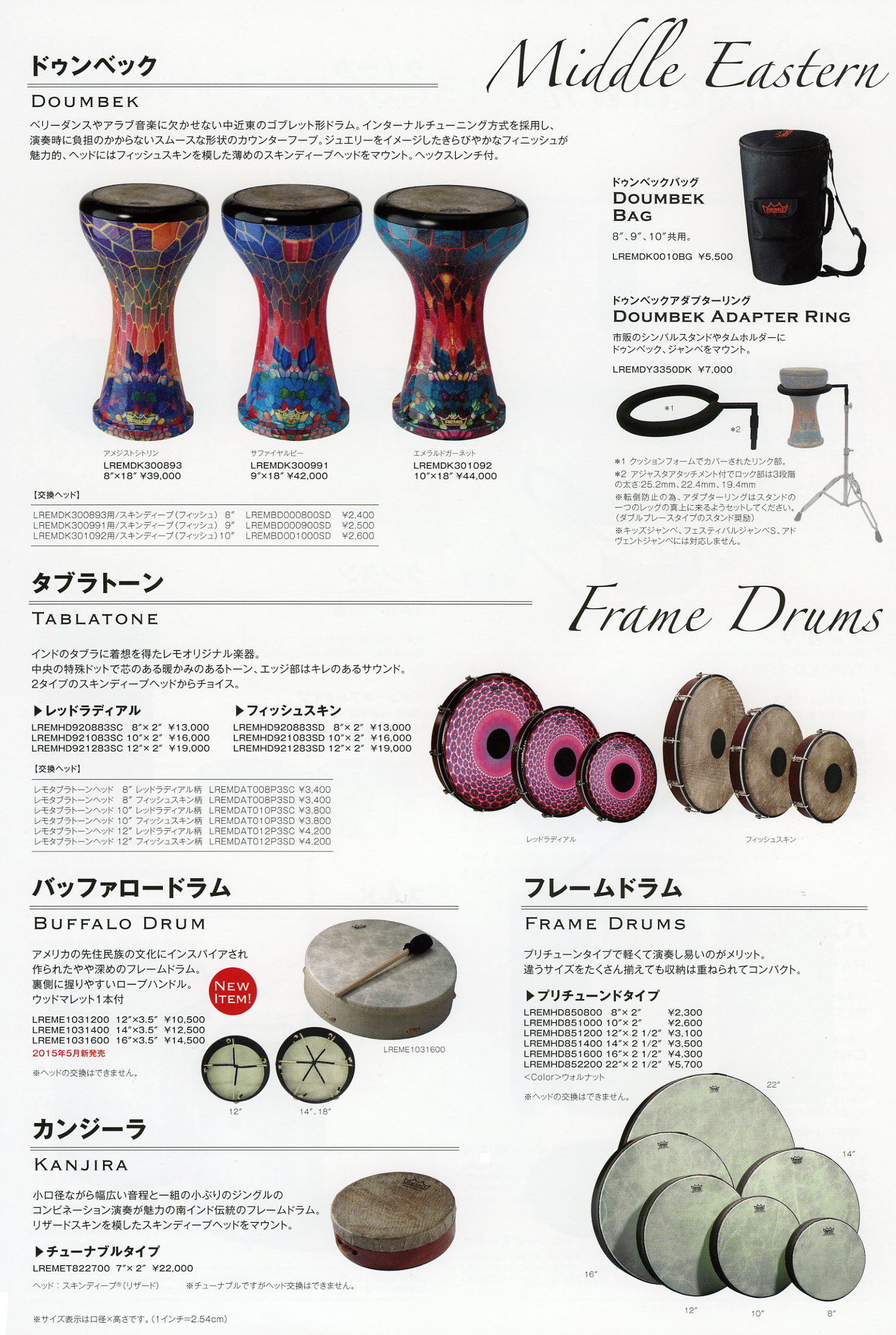 ワールド・パーカッション～REMO WORLD～販売