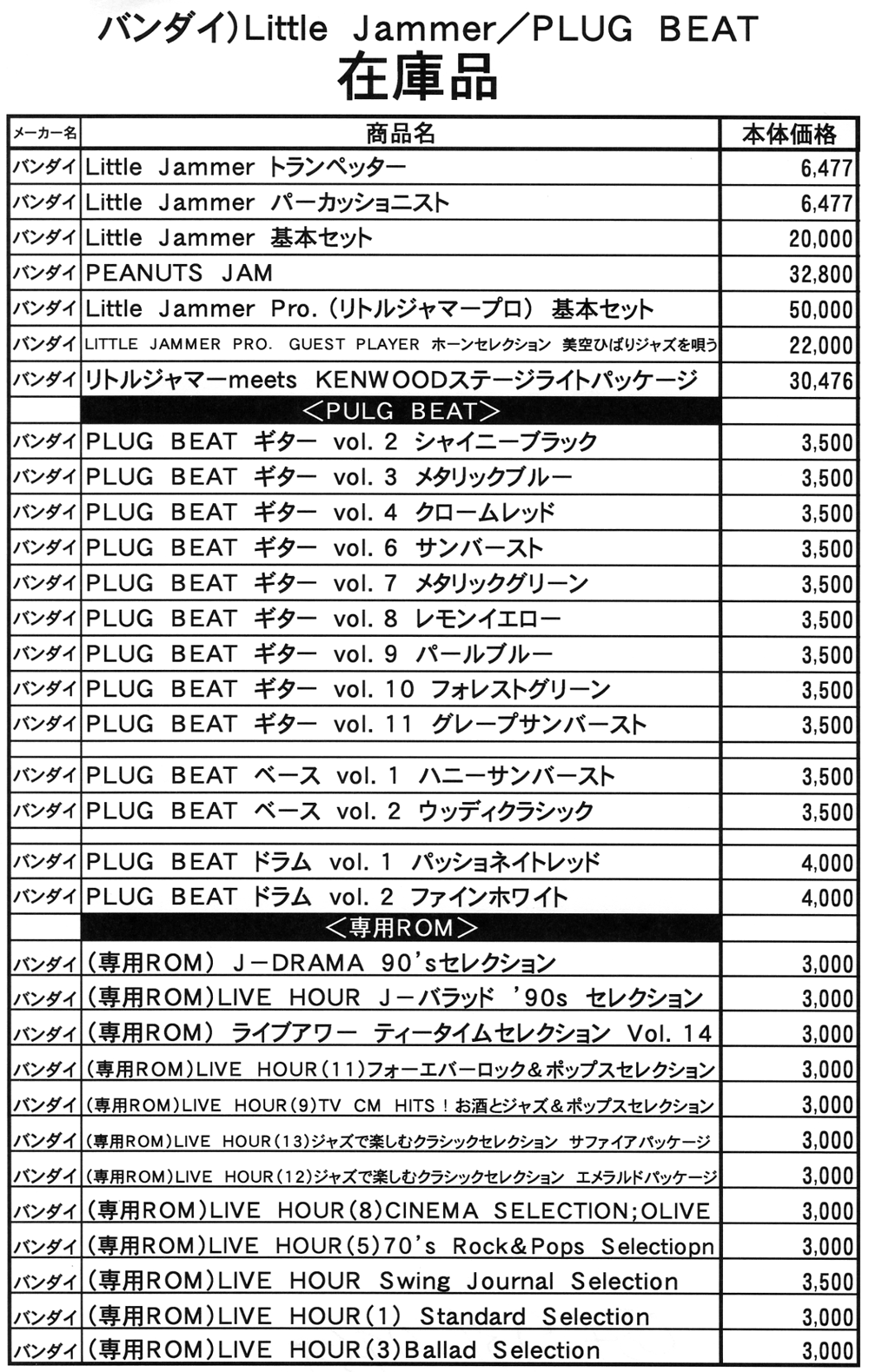 ガッキコム】バンダイ リトルジャマ－～BANDAI LITTLE JAMMER meets