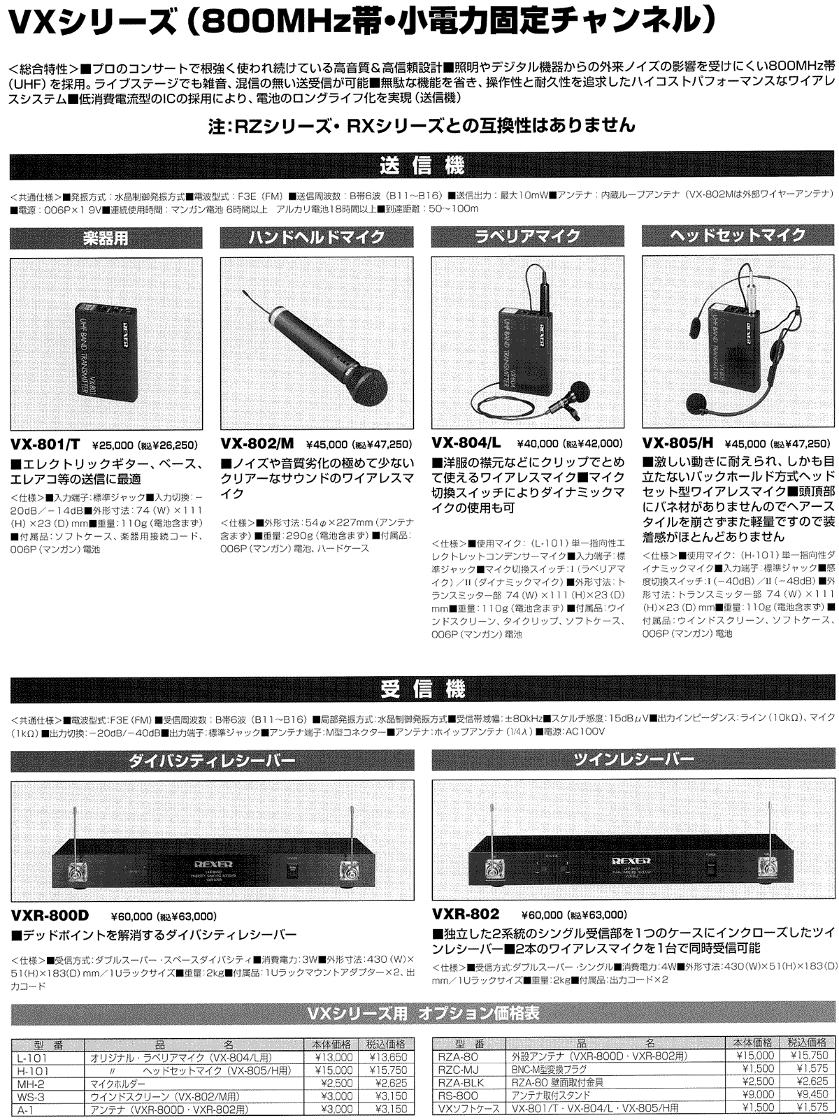 レクサー・ワイアレスシステム～800Mhz～販売【ガッキコム】