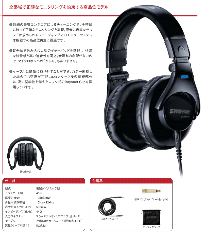 SHURE SRH440