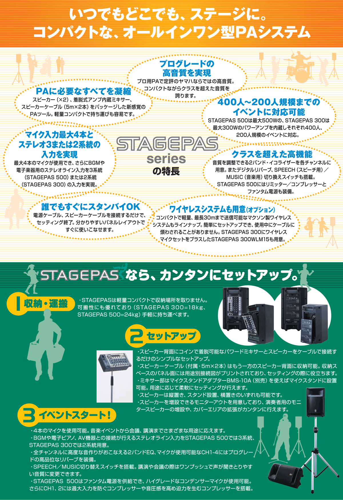 YAMAHAポータブルＰＡシステム【ガッキコム】