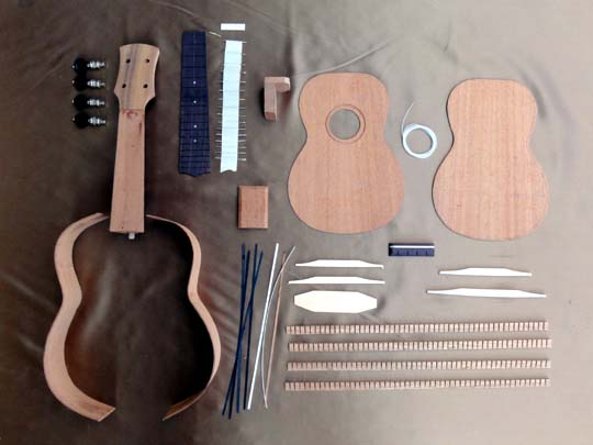 HOSCO ミニフォークギターキット GR-KIT-T ホスコ DIY 手作り